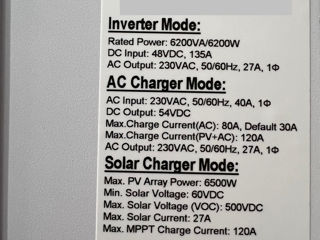 Invertor Off-Grid 48V-220V Easun Smg-II 6.2KP foto 4