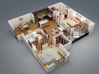 3d моделирование, дизаин квартир, дома и интерьера,реклама,логотип,  , двор любое направление foto 3