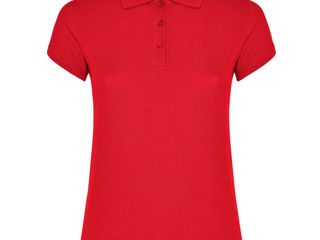 Tricou polo pentru femei STAR WOMAN - roșu / Рубашка-поло женская STAR WOMAN - Красная