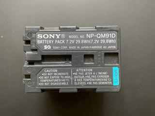Sony NP-QM91D Lithium-Ion Battery for DCR-DVD101, 201, 301, SR1 & HDR-HC1 Camcorders - 80 euro