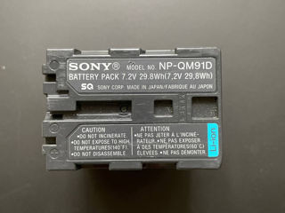 Sony NP-QM91D Lithium-Ion Battery for DCR-DVD101, 201, 301, SR1 & HDR-HC1 Camcorders - 80 euro foto 2