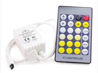 Controler LED pentru reglarea temperaturii de culoare a benzii W+WW alb și alb cald