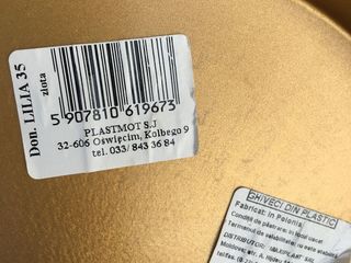 Ghiveci nou auriu cu diametrul de 35 cm și înălțimea de 30 cm, din plastic calitativ, prețul 150 lei foto 4