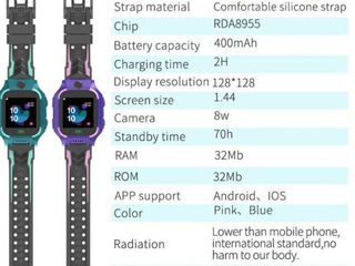 Ceas telefon pentru copii, cu cartela sim foto 2