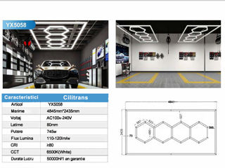 Hexagon led detailing led tavane foto 7