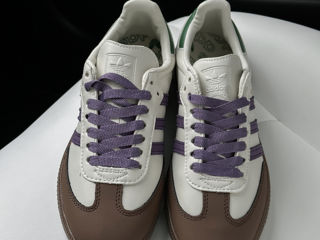 Adidas Samba Off White Core Purple Green Brown Unisex foto 4