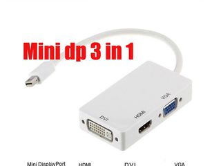 Адаптеры Minidiplay Port thunderbolt/DP(display port)to HDMI/ VGA/DVI/.RCA/ AV foto 6