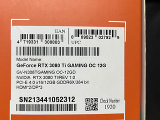 Gigabyte RTX 3080TI Gaming OC12 GB foto 2