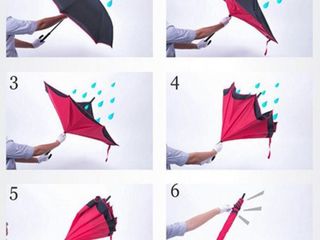Зонт наоборот Up-Brella - супер подарок (Umbrela reversibila) foto 3