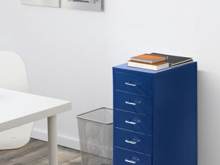 Comodă pentru oficiu IKEA (Albastru) cu rotile foto 1