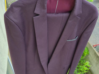 Costum clasic culoare Bordo,Pantaloni, Sacou. foto 0