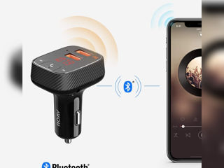 Anker Roaf F1,  FM Mopynstop. Auto FM Transmitter Bluetooth MP3, AUX. Incărcător de mașină foto 4