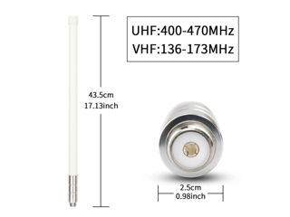 Antenna BL-01 Dual Band VHF UHF, 43,5cm, 144/430MHz foto 3