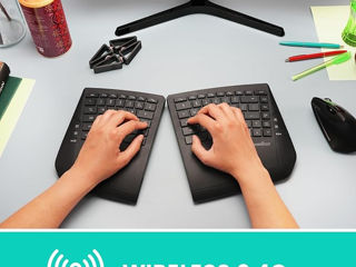 Tastatură ergonomică Bluetooth. Эргономичная Bluetooth Клавиатура. foto 6