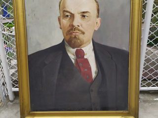Картина Владимира Ильича Ленина, маслом на холсте, начала 70-х годов