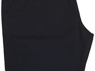 Чёрные из натуральной ткани шорты с карманамик карго. foto 9