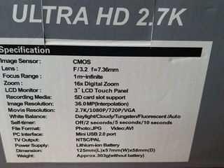 Camera Ultra HD 2,7K digitala foto 2