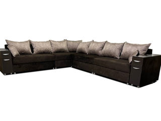 Canapea coltar Elegant Style B2 Long (300x200cm) Maro