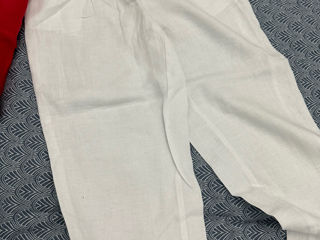 pantaloni cămașă din in foto 5