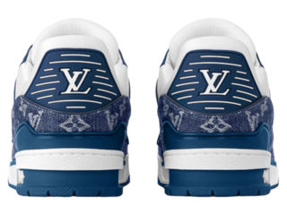 Louis Vuitton LV Trainer Monogram Denim White Blue foto 5