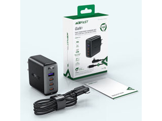 Încărcător ACEFAST A37 PD100W GaN (3*USB-C+USB-A) foto 7