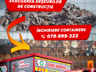 Evacuarea deseurilor de constructii - вывоз строительного мусора - бункер - Salubris foto 5