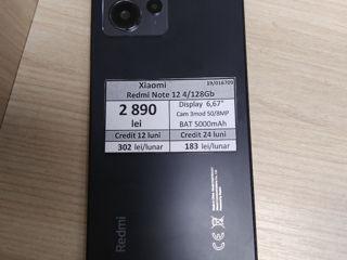 Xiaomi  Redmi Note 12 4/128 Gb  2890lei