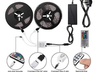 Светодиодная качественная лента RGB,multicolor,  2buc.x 10 metri, 2*34W, total 68W LED . foto 4