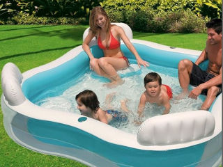 Bazine Intex pentru familie si copii 229x229x66 cm, 990 L - Ideală pentru vară! Livrare la domicili foto 6
