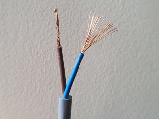 Электрический кабель двухжильный медный, 2*0.5, Франция, цена оптовая, от 100м