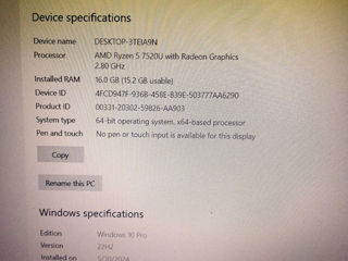 Acer Aspire 3 15 (AMD Ryzen 5 7520U, 4.3GHz, 15.6" Full HD) foto 4