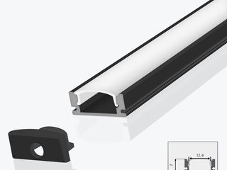 Profil flexibil din aluminiu pentru bandă LED 2-3 metri, panlight, profil LED, banda LED COB foto 7