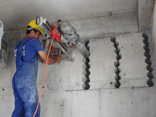 Gaurirea diamanta al betonului armat pentru canalizare apeduct ventelare demolarea terea betonului а foto 10