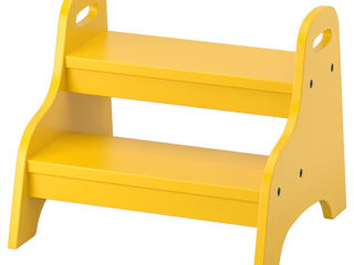 IKEA TROGEN Taburet pentru copii, galben, 40x38x33 cm