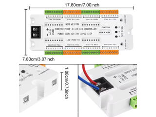 Stair Controller PIR Senzor de mișcare LED Strip Lighting Controller  Descriere 1.1 Controlerul este foto 7