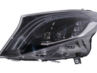 Faruri Full LED compatibil cu Mercedes V-Class W447 (2016-2020) Negru фары foto 2