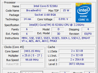 Cumpăr procesor Intel Core 5-5200U