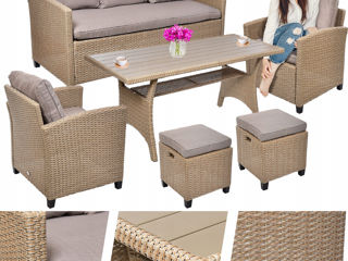 Set mobilier de gradina MILANO (bej) / Credit 0% / Livrare