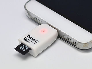 Картридер USB тип-С micro SD адаптер для Macbook, переходник кабель USB Type-C  - USB 3.0 foto 2