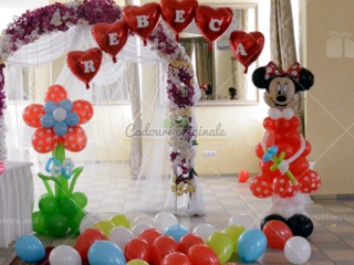 baloane cu heliu,decor din baloane, amenajarea salilor foto 7