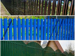 Plasă metalică cu frunze artificiale.Garduri.Automatizare porți.. foto 13