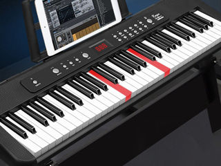 Синтезатор bd-680d с подсветкой клавиш для обучения, новые, гарантия, кредит, бесплатная доставка