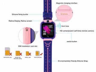 Детские Умные Смарт часы Baby Smart Watch Q12 foto 6