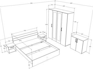 Mobilă stilată și practică în dormitor foto 3