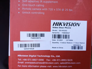 Interfon Hikvision foto 3