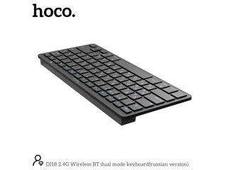 Tastatură HOCO DI18 2.4G Wireless BT dual mode (versiunea rusă) foto 2