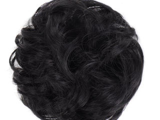 11 шиньонов (накладные волосы для причёсок) - черный цвет. Новые в упаковках. Оптом за всё - 900 лей foto 8