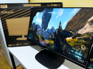 Top Gaming !!!  ASROCK IPS 27"inch 100 hz FULLHD 1920*1080 hdmi/ DP / VGA foto 1