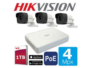 Hikvision By Hiwatch Poe 4 Megapixeli Ip 1Tb