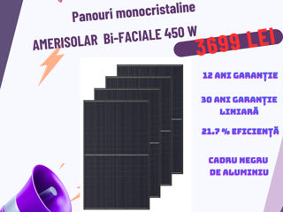 Panou fotovoltaic - bifacial Amerisolar 450 W monocristalin foto 2
